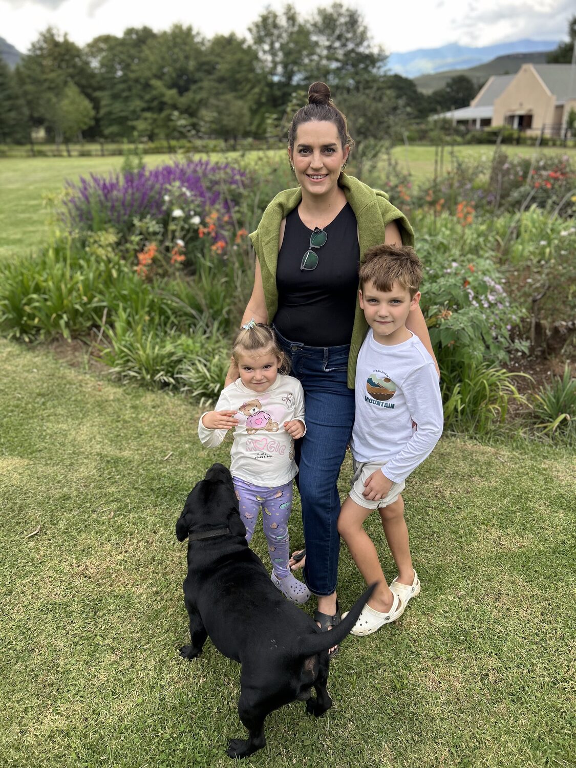 Yolande, certified sleep consultant, with her family